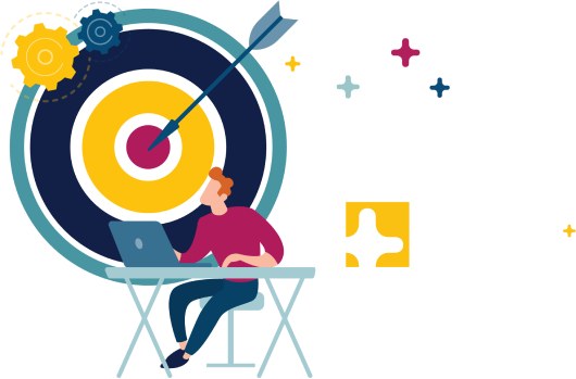 Becker study journey and goal planning illustration